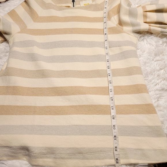 Anthropologie Maeve "Helsa" striped bell sleeved top - Picture 9 of 12